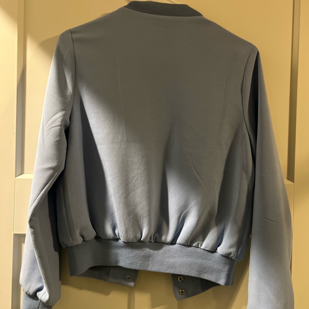 Sky Blue Bomber Jacket